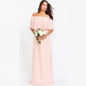 Show Me Your Mumu Hacienda Maxi Dress Dusty Blush Crisp Size Small NWOT